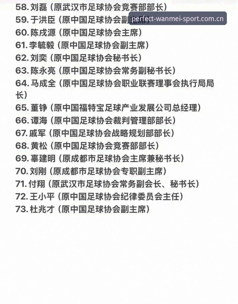 中国足协第三批禁足名单详解：17人终身禁赛，48人受罚